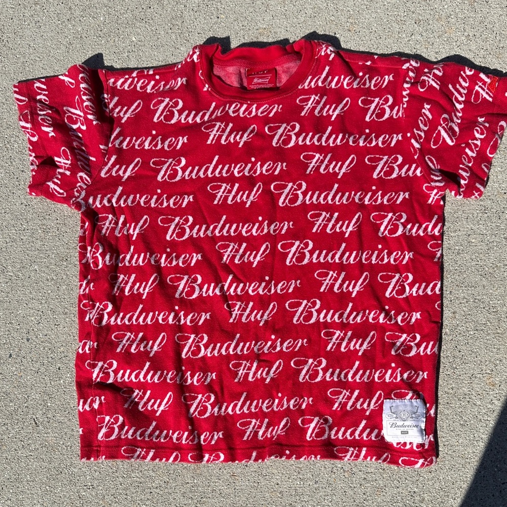 Budweiser Kids Tee in Vibrant Red and White